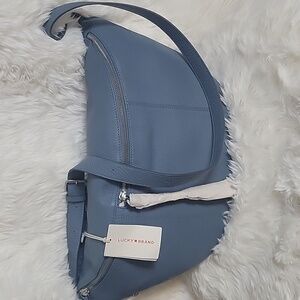 Lucy Brand Leather Crossbody Bag